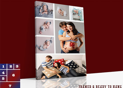 x7 Collage Portrait Canvas Print (AOA0081)