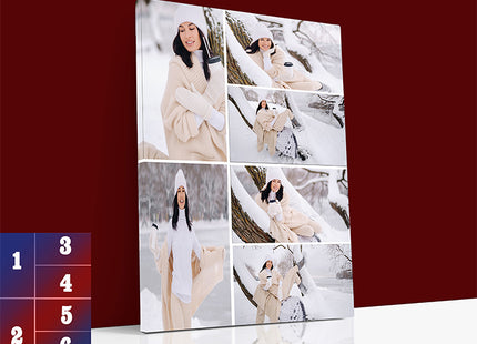 x6 Collage Portrait Canvas Print {N} (AOA0091)