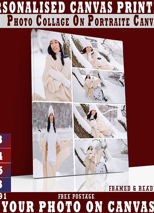 x6 Collage Portrait Canvas Print (AOA0091)