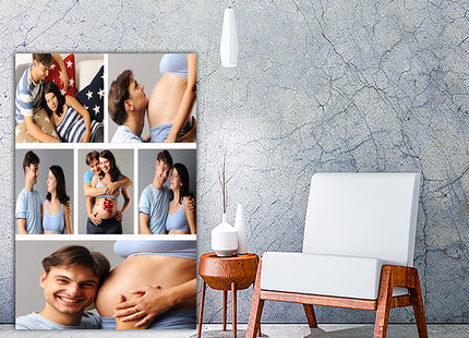 x6 Collage Portrait Canvas Print {N} (AOA0087)