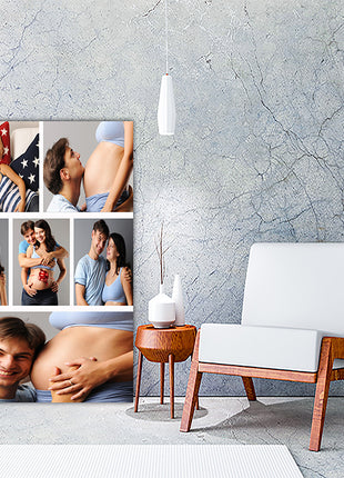 x6 Collage Portrait Canvas Print {N} (AOA0087)