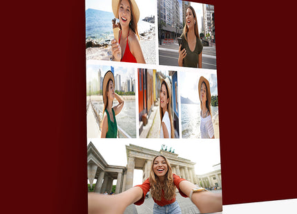 x6 Collage Portrait Canvas Print {R} (AOA0087)