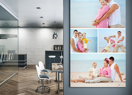 x4 Collage Portrait Canvas Print {N} (AOA0076)