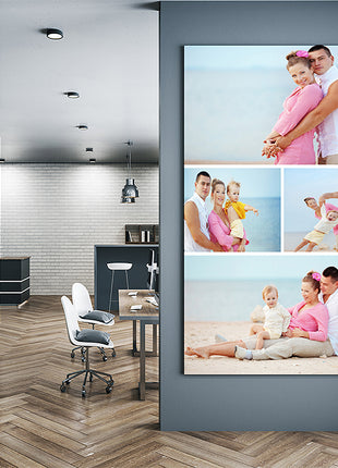 x4 Collage Portrait Canvas Print {N} (AOA0076)