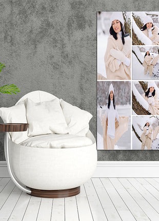 x6 Collage Portrait Canvas Print {R} (AOA0091)