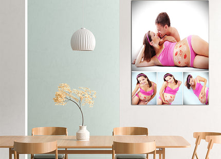 x4 Collage Portrait Canvas Print {R} (AOA0094)