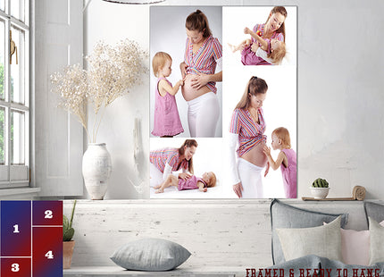 x4 Collage Portrait Canvas Print (AOA0079)