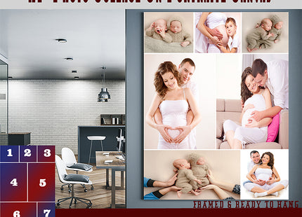 x7 Collage Portrait Canvas Print {M} (AOA0084)