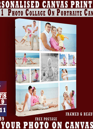 x11 Collage Portrait Canvas Print  (AOA0089)