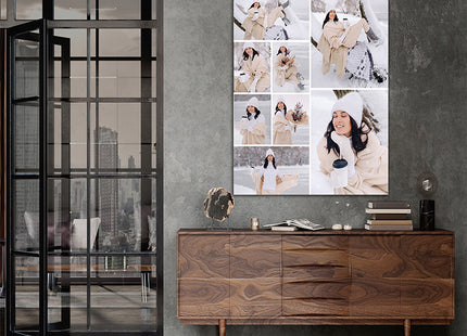 x8 Collage Portrait Canvas Print {R} (AOA0093)