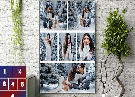 x6 Collage Portrait Canvas Print {N} (AOA0087)