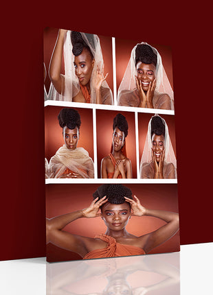 x6 Collage Portrait Canvas Print {Q} (AOA0087)