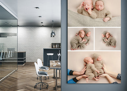 x4 Collage Portrait Canvas Print (AOA0076)