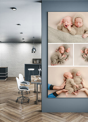 x4 Collage Portrait Canvas Print (AOA0076)