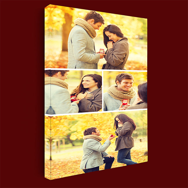 x4 Collage Portrait Canvas Print {N} (AOA0076)