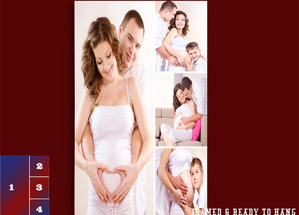x4 Collage Portrait Canvas Print (AOA0080)