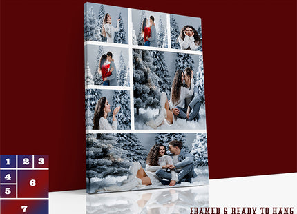 x7 Collage Portrait Canvas Print {N} (AOA0081)