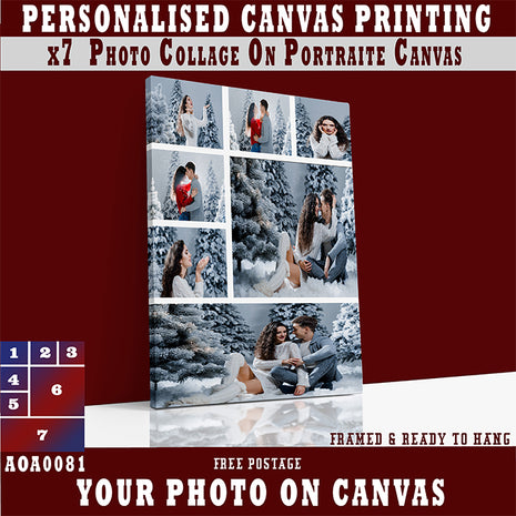 x7 Collage Portrait Canvas Print (AOA0081)