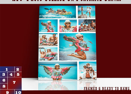 x10 Collage Portrait Canvas Print {R} (AOA0083)