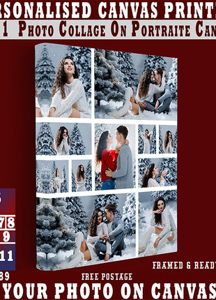 x11 Collage Portrait Canvas Print  (AOA0089)