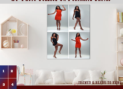 x4 Collage Portrait Canvas Print (AOA0078)