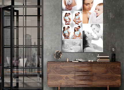 x8 Collage Portrait Canvas Print {N} (AOA0093)