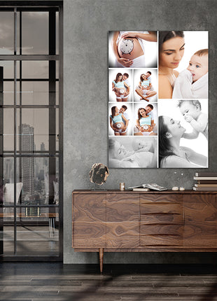 x8 Collage Portrait Canvas Print {N} (AOA0093)
