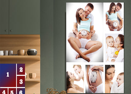 x6 Collage Portrait Canvas Print (AOA0090)