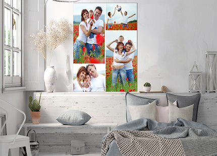 x4 Collage Portrait Canvas Print {N} (AOA0079)