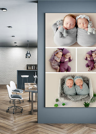 x4 Collage Portrait Canvas Print (AOA0076)