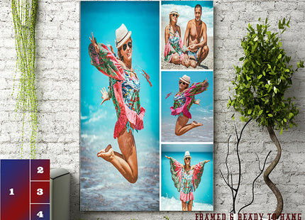 x4 Collage Portrait Canvas Print (AOA0080)