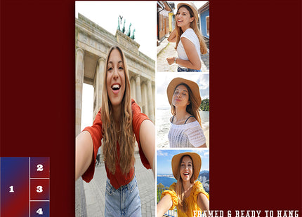 x4 Collage Portrait Canvas Print (AOA0080)
