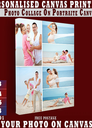 x6 Collage Portrait Canvas Print (AOA0091)