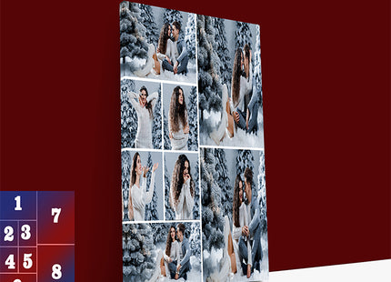 x8 Collage Portrait Canvas Print {R} (AOA0093)