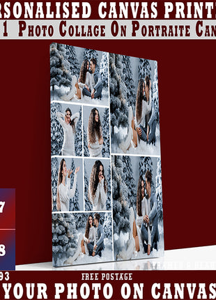 x8 Collage Portrait Canvas Print (AOA0093)