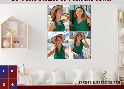 x4 Collage Portrait Canvas Print (AOA0078)