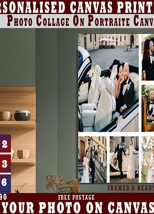 x6 Collage Portrait Canvas Print (AOA0090)