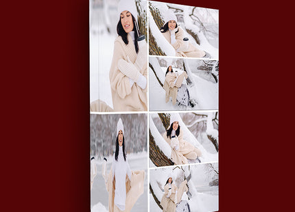 x6 Collage Portrait Canvas Print {R} (AOA0091)