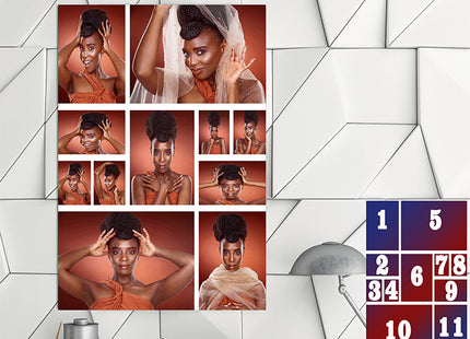 x11 Collage Portrait Canvas Print  (AOA0089)