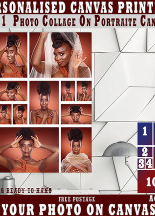 x11 Collage Portrait Canvas Print  (AOA0089)