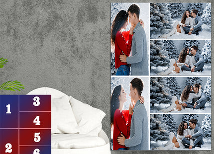 x6 Collage Portrait Canvas Print {N} (AOA0091)