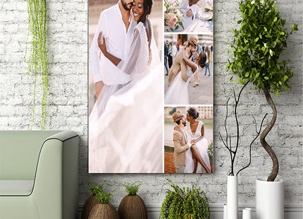 x4 Collage Portrait Canvas Print {N} (AOA0080)