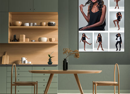 x6 Collage Portrait Canvas Print {R} (AOA0090)