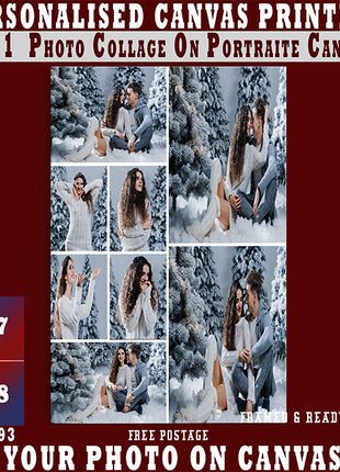 x8 Collage Portrait Canvas Print (AOA0093)