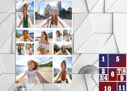 x11 Collage Portrait Canvas Print  (AOA0089)