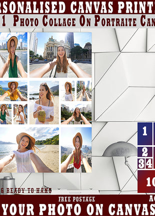 x11 Collage Portrait Canvas Print  (AOA0089)