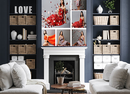 x6 Collage Portrait Canvas Print {R} (AOA0090)
