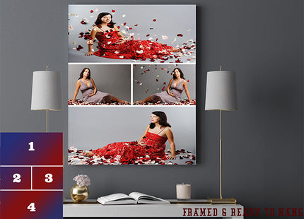 x4 Collage Portrait Canvas Print {M} (AOA0076)