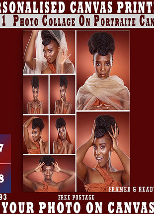 x8 Collage Portrait Canvas Print (AOA0093)