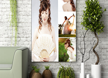 x4 Collage Portrait Canvas Print {N} (AOA0080)